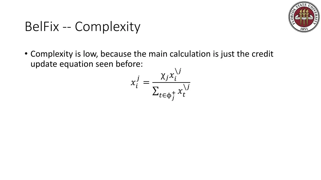 belfix complexity