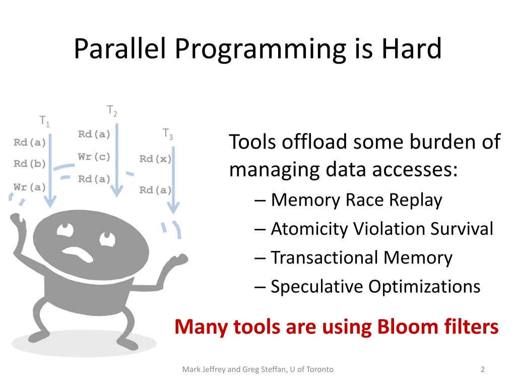 parallel programming is hard