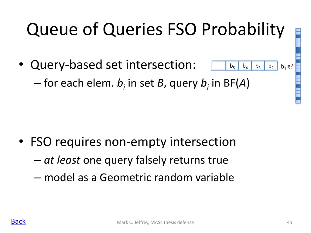 queue of queries fso probability