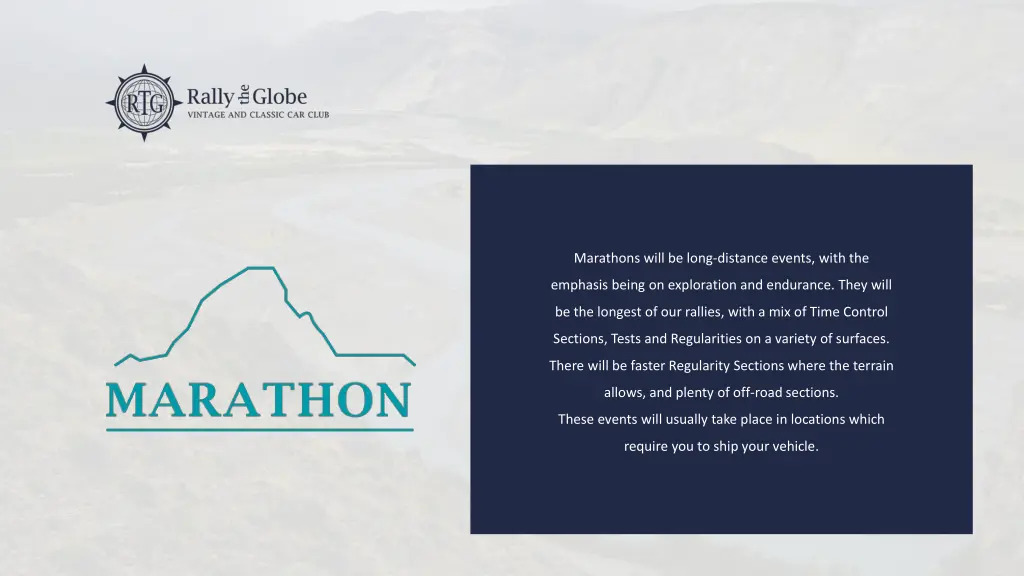 marathons will be long distance events with the