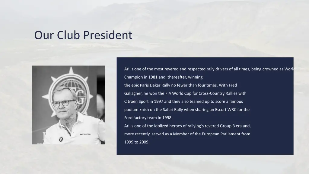 our club president