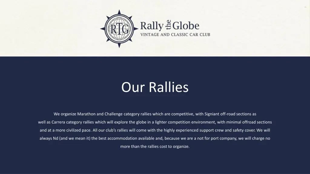 our rallies