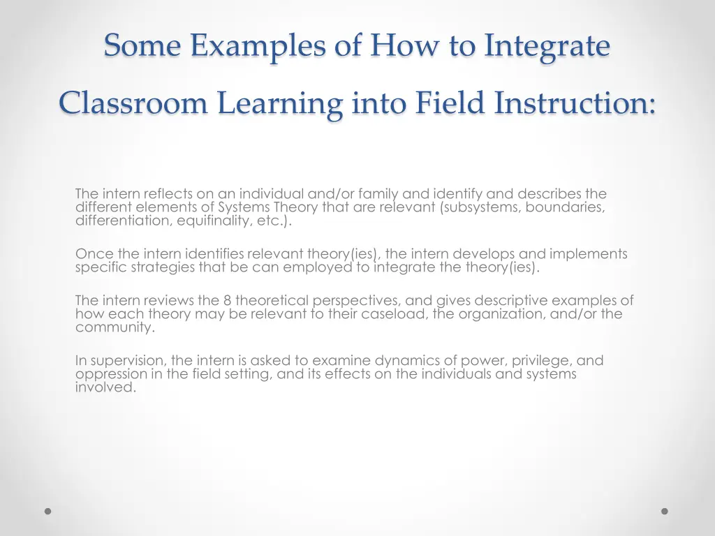some examples of how to integrate