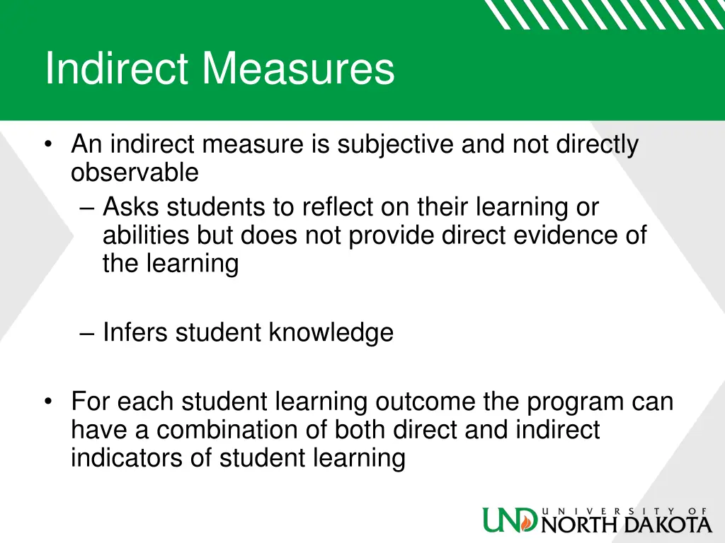 indirect measures