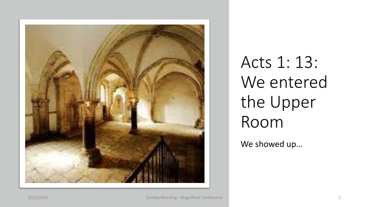 acts 1 13 we entered the upper room