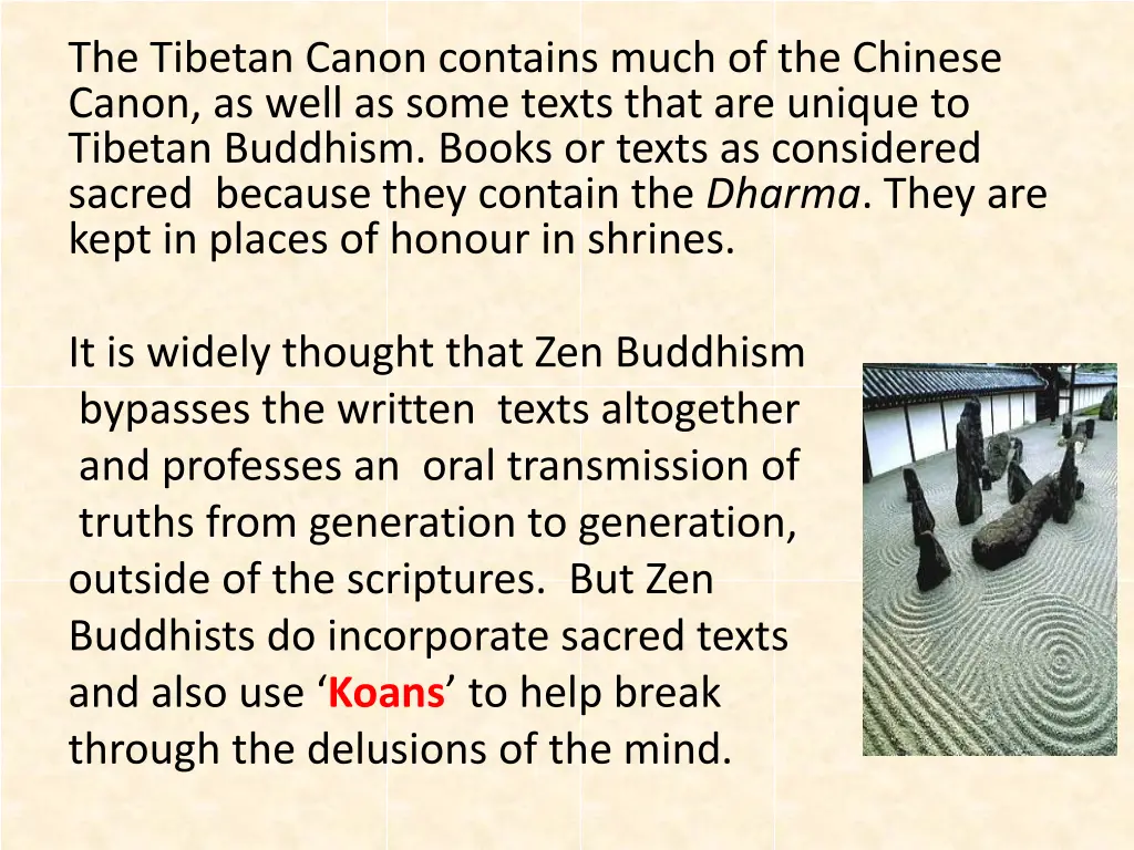 the tibetan canon contains much of the chinese