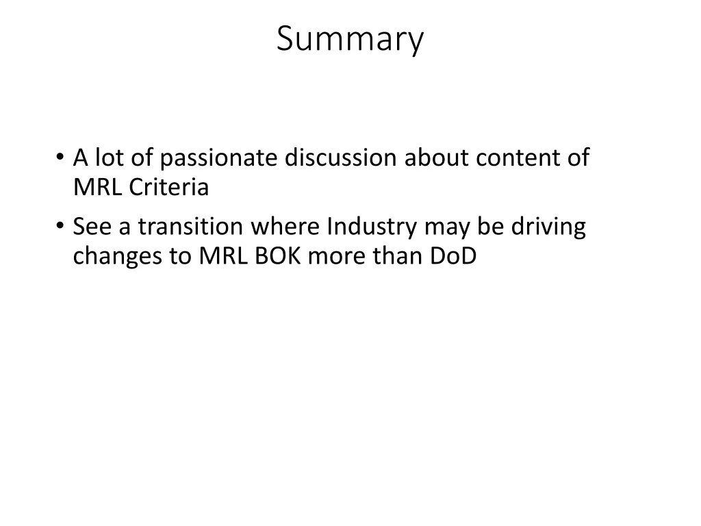 summary