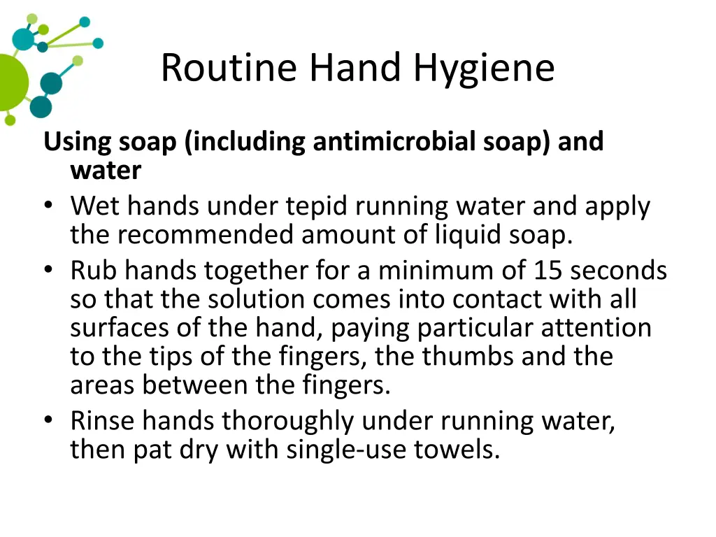 routine hand hygiene 2