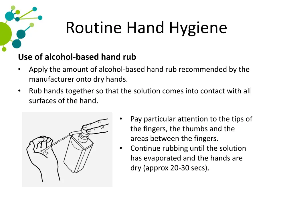 routine hand hygiene
