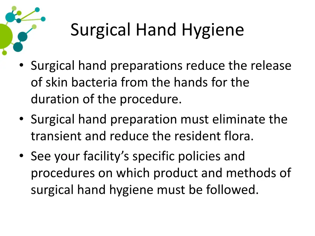 surgical hand hygiene