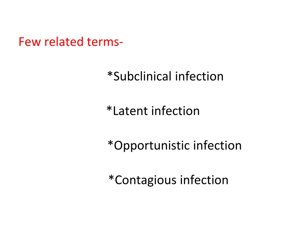 few related terms
