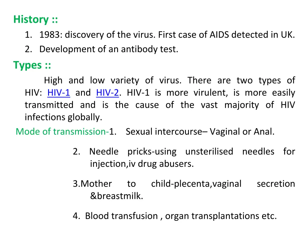 history 1 1983 discovery of the virus first case