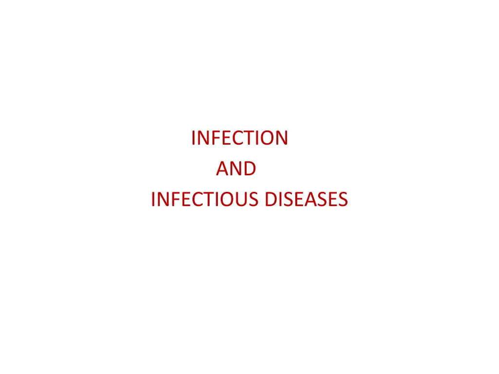 infection and infectious diseases