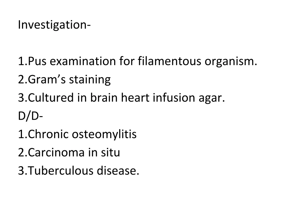 investigation