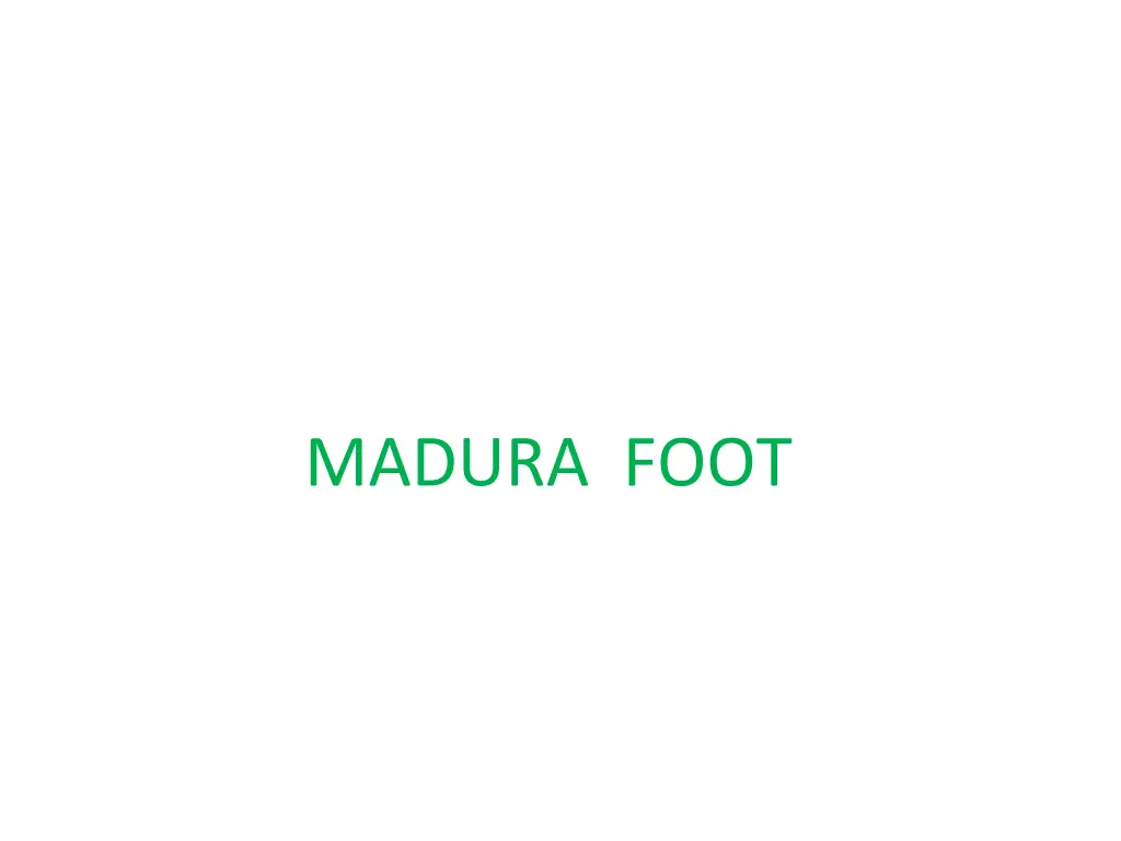 madura foot