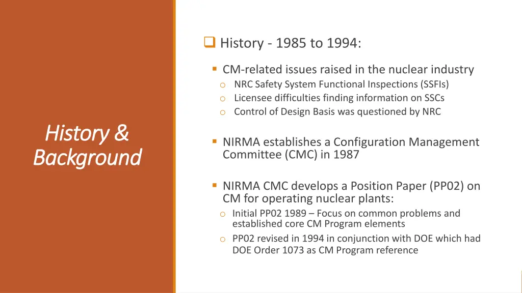 history 1985 to 1994