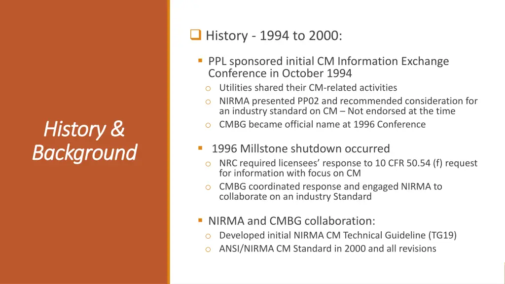 history 1994 to 2000