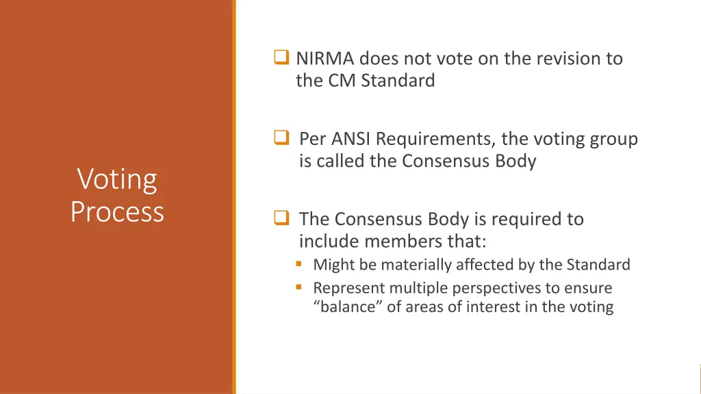 nirma does not vote on the revision