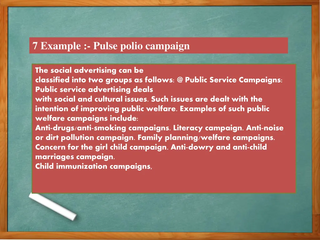 7 example pulse polio campaign