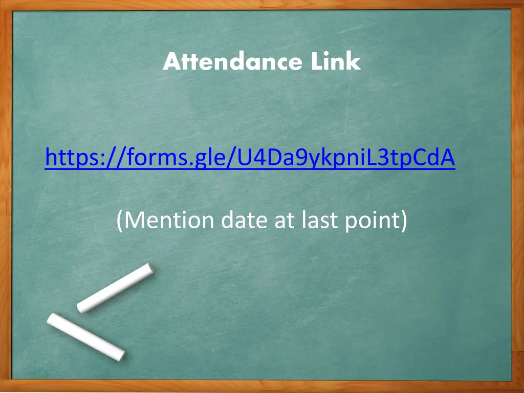 attendance link