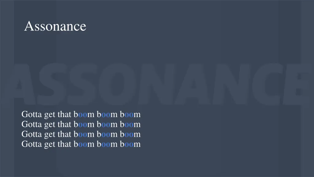 assonance