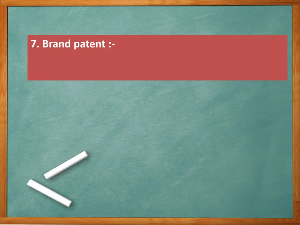 7 brand patent