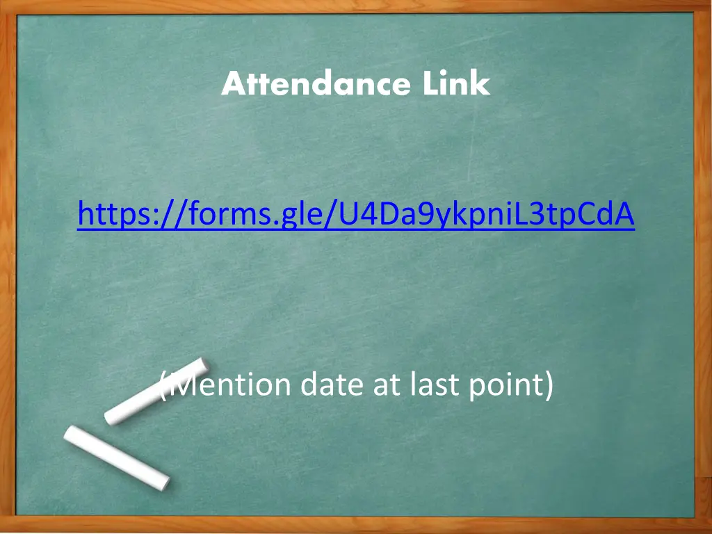 attendance link
