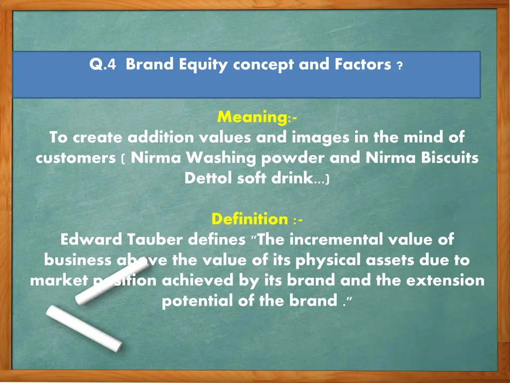 q 4 brand equity concept and factors