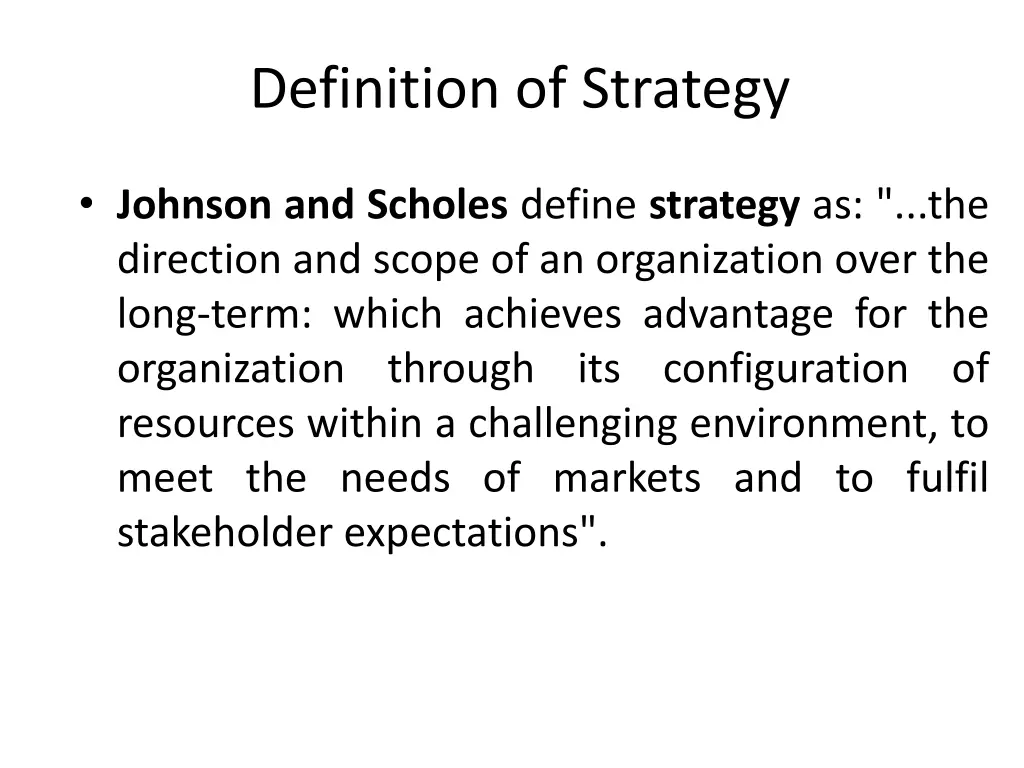 definition of strategy