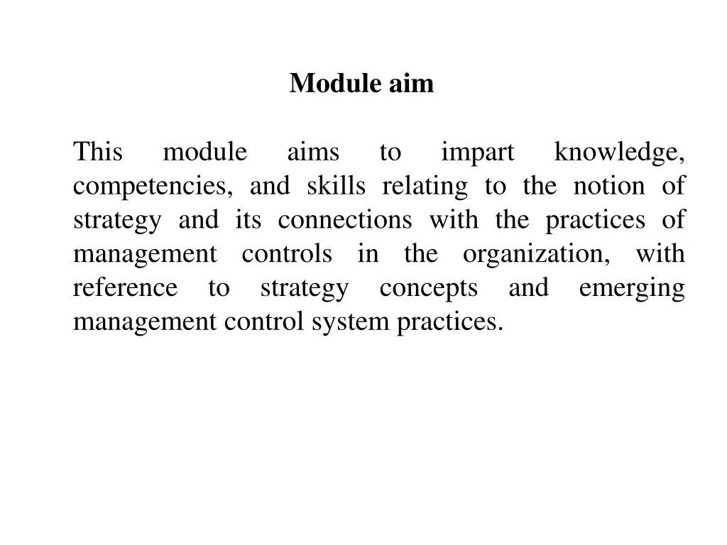module aim