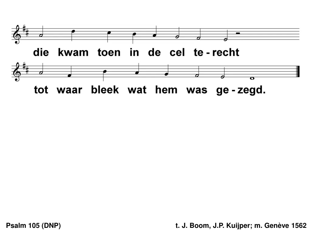psalm 105 dnp 11