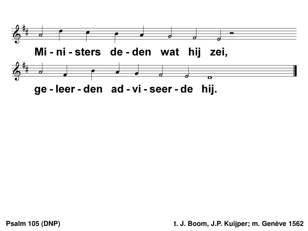 psalm 105 dnp 13