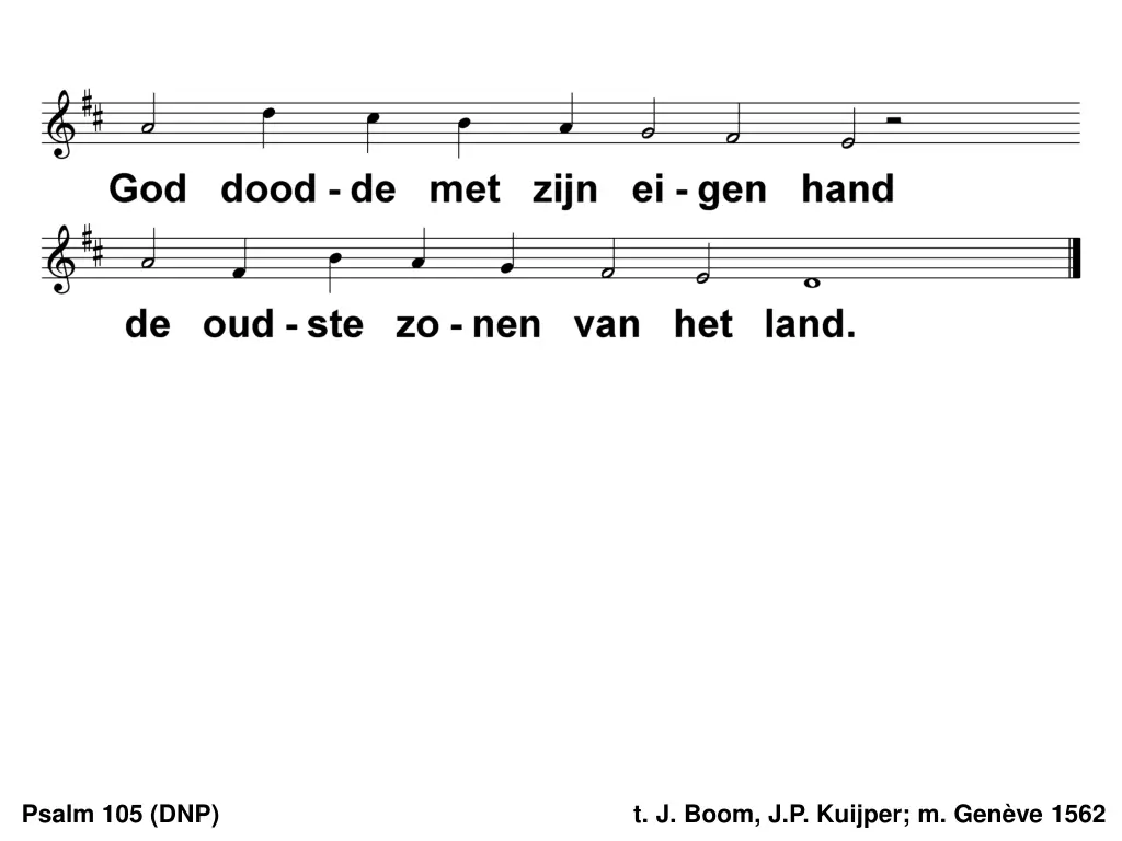 psalm 105 dnp 21