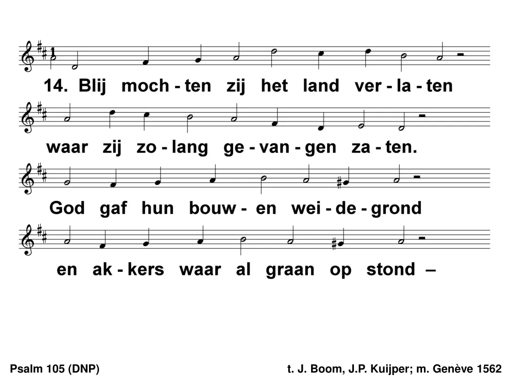 psalm 105 dnp 26