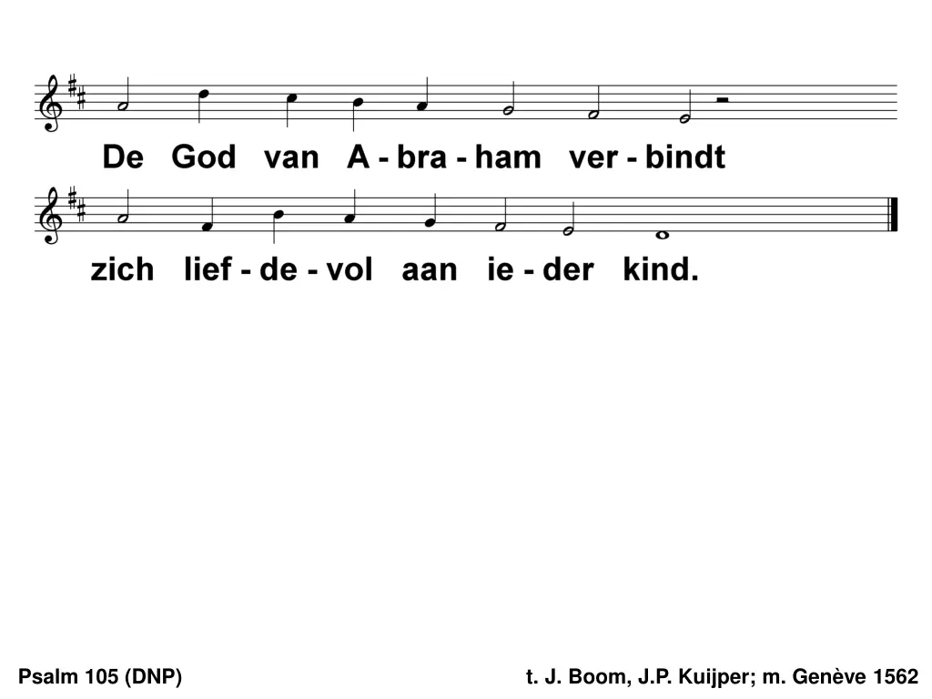 psalm 105 dnp 5