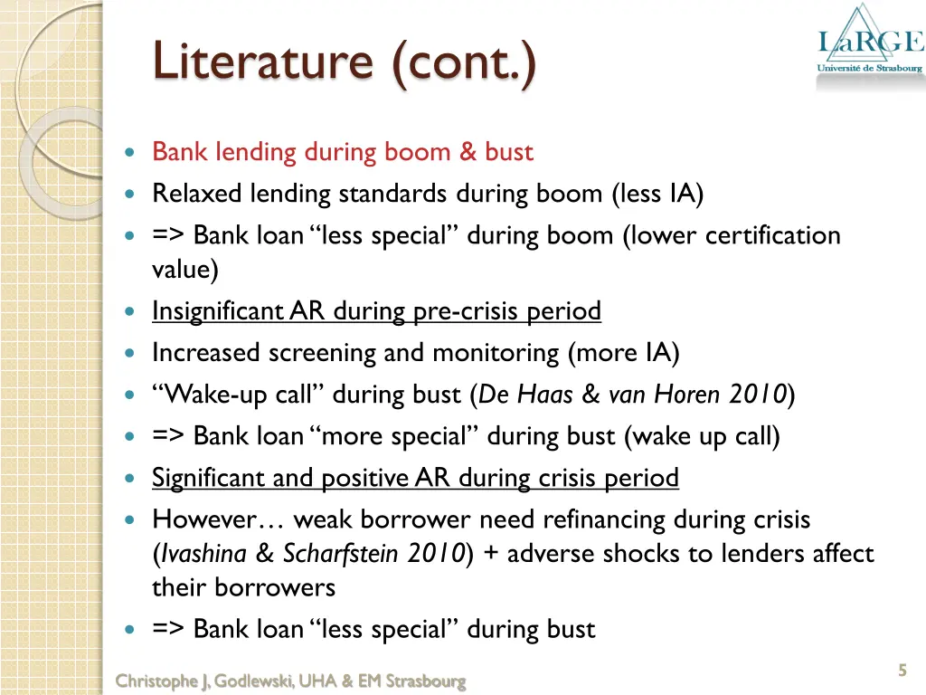 literature cont
