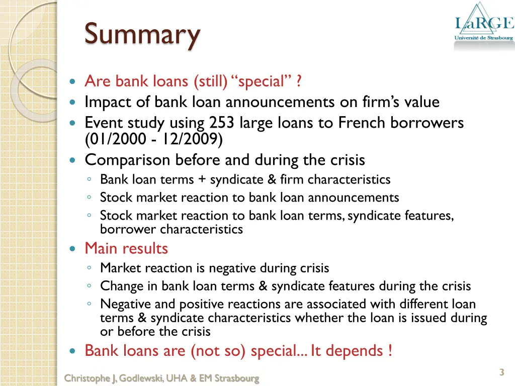 summary