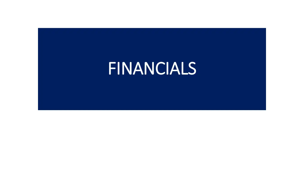financials financials