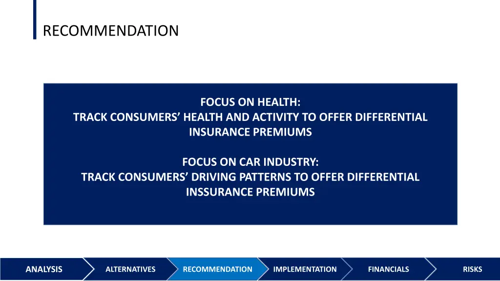 recommendation