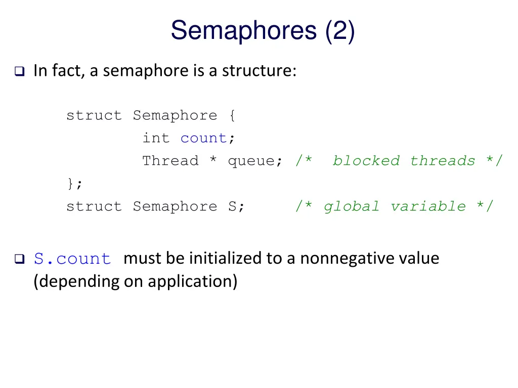 semaphores 2