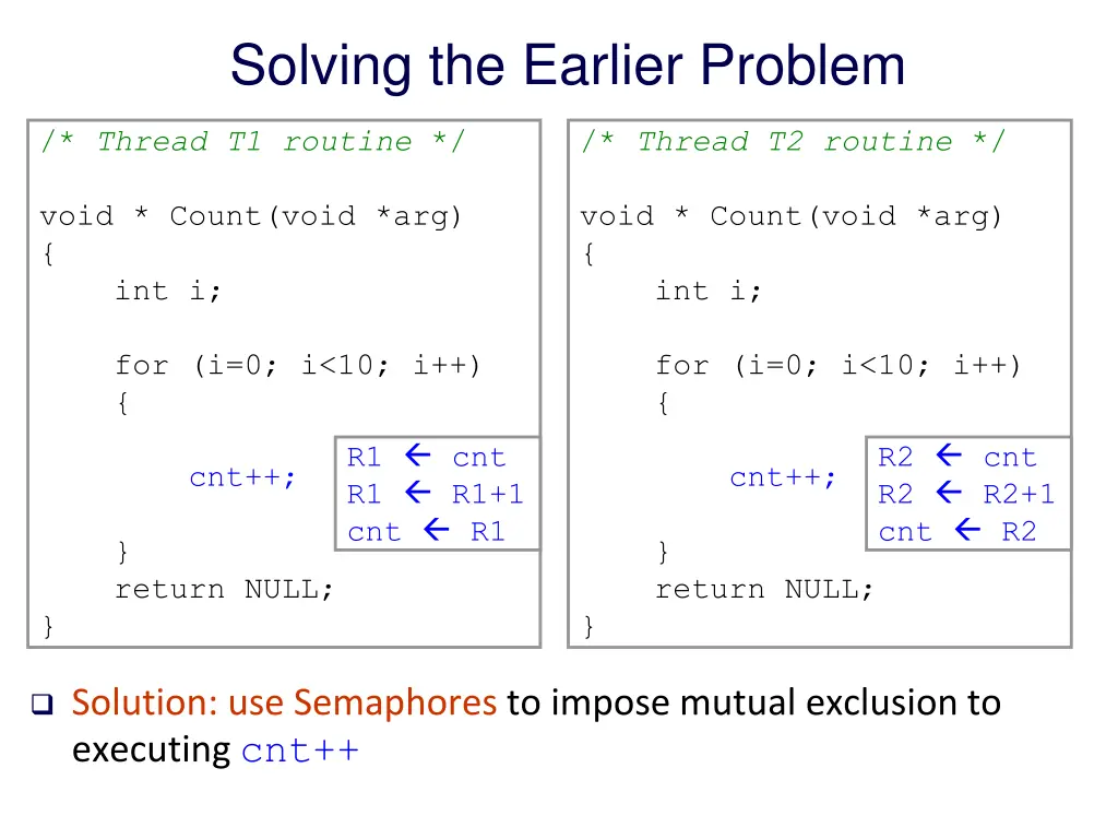 solving the earlier problem