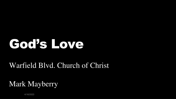 god s love