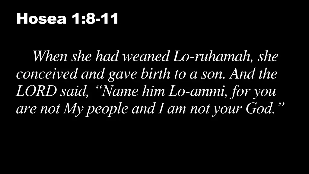 hosea 1 8 11