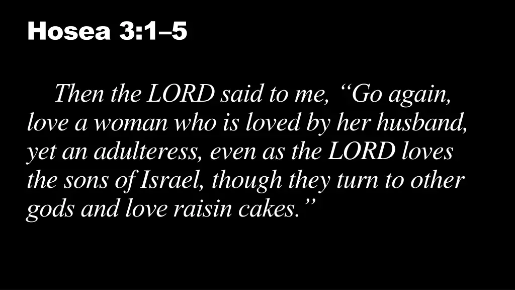 hosea 3 1 5