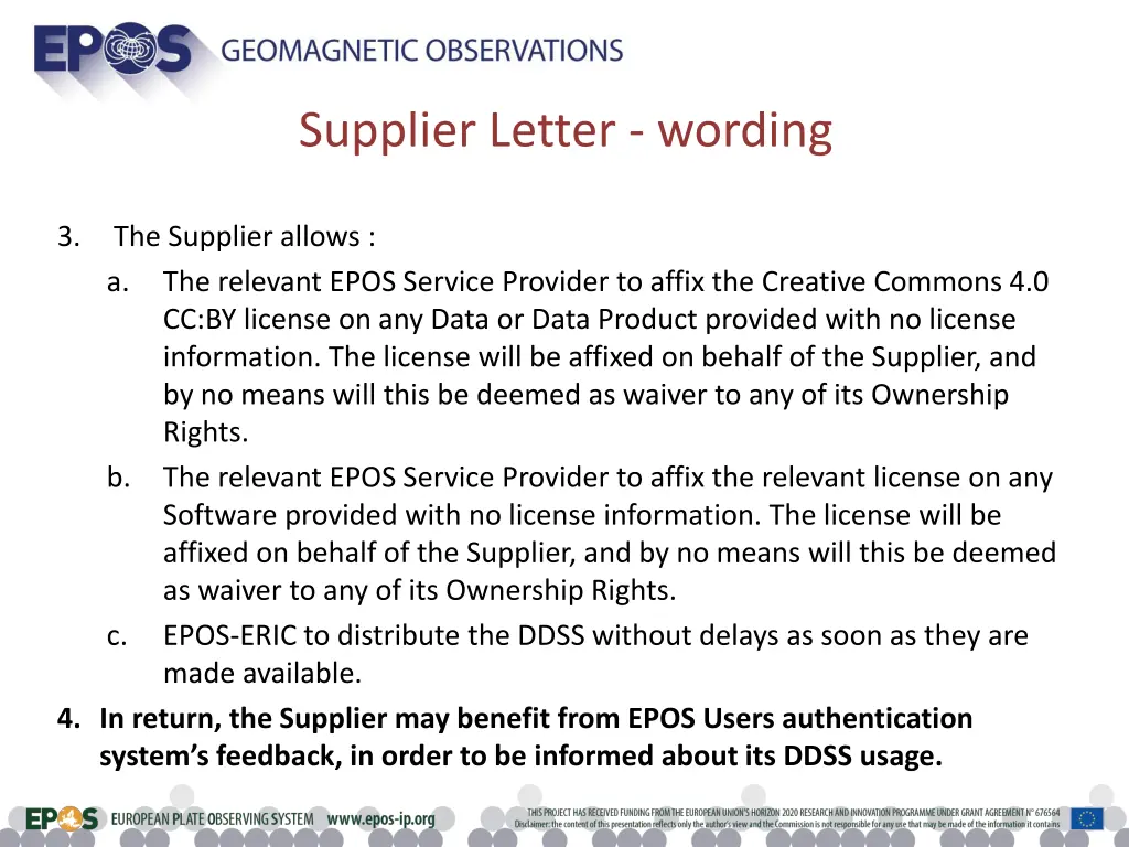 supplier letter wording 1