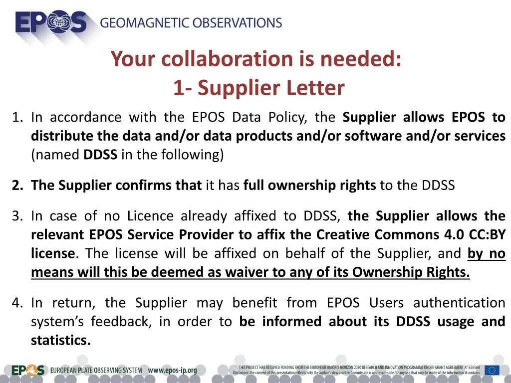 your collaboration is needed 1 supplier letter