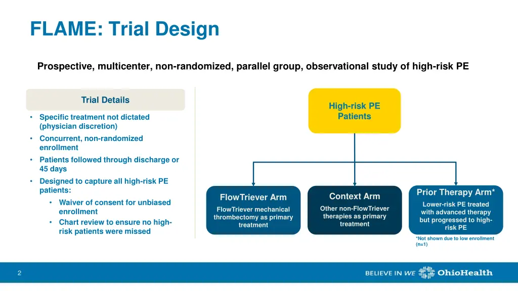 flame trial design