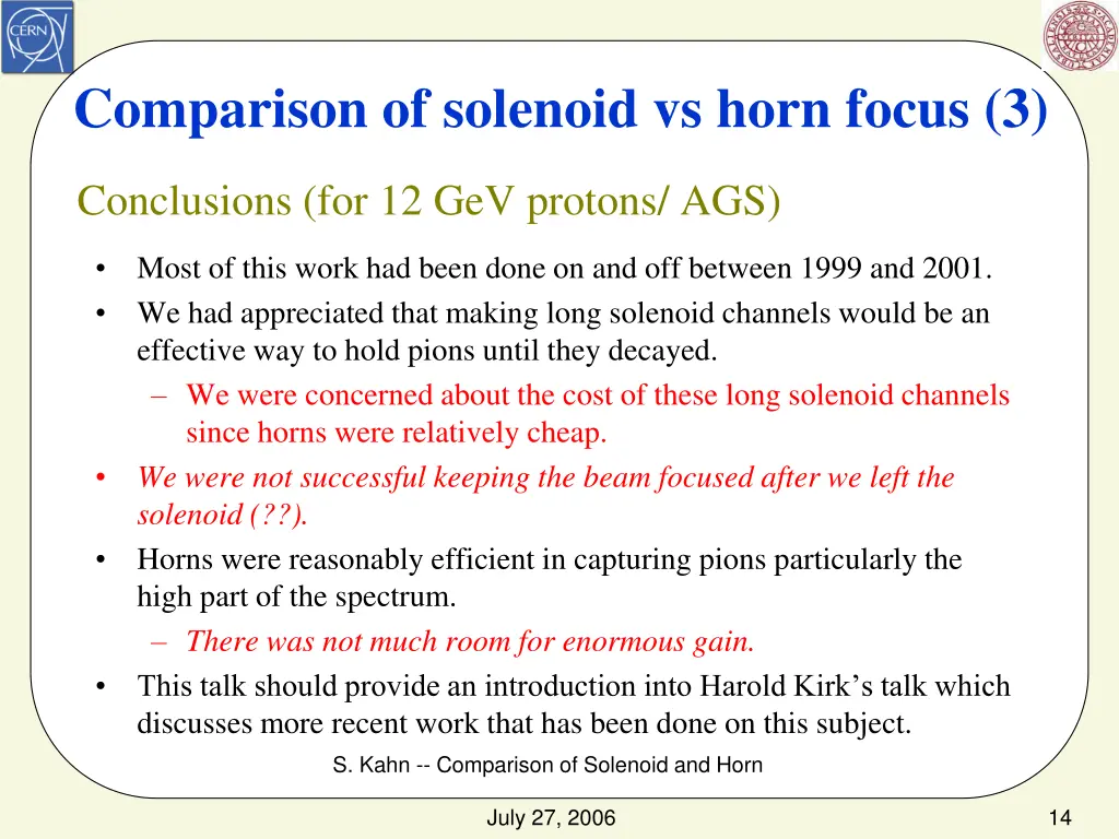 comparison of solenoid vs horn focus 3