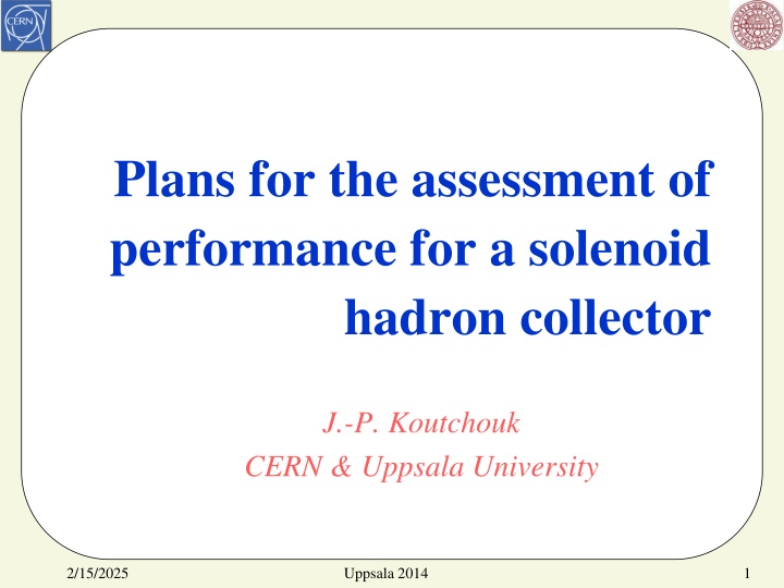 plans for the assessment of performance