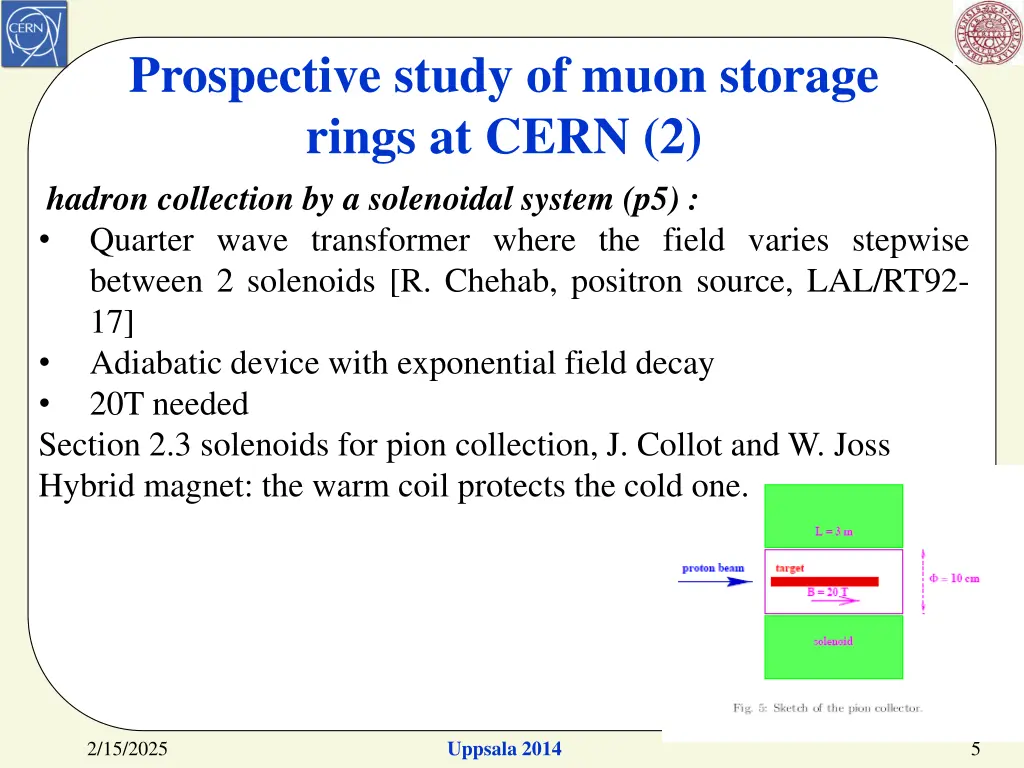 prospective study of muon storage rings at cern